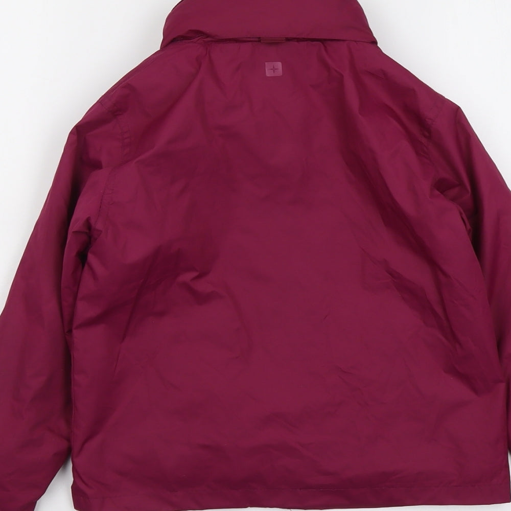 Mountain Warehouse Girls Purple Windbreaker Jacket Size 5-6 Years Zip