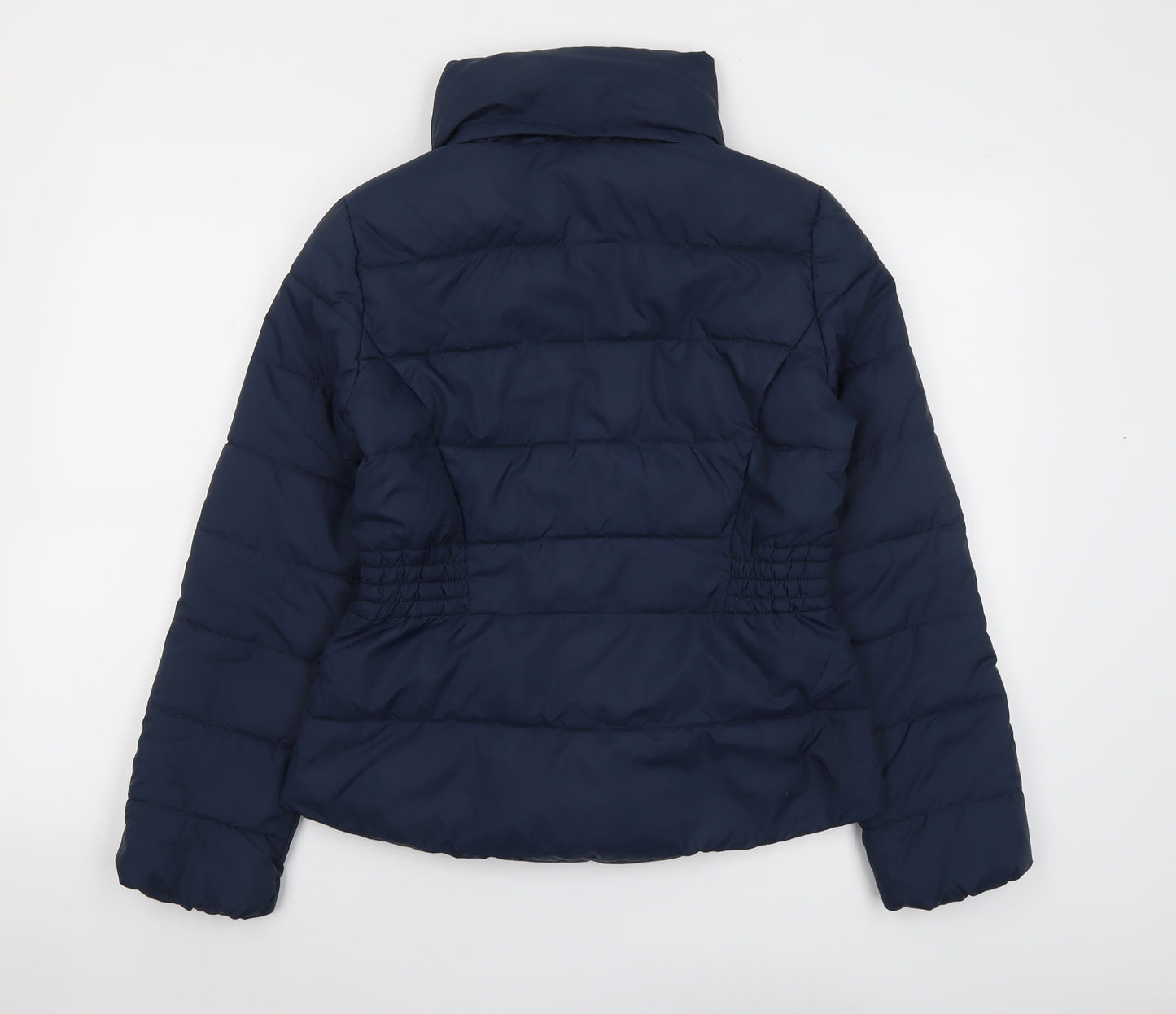Marks and Spencer Womens Blue Puffer Jacket Jacket Size 6 Zip