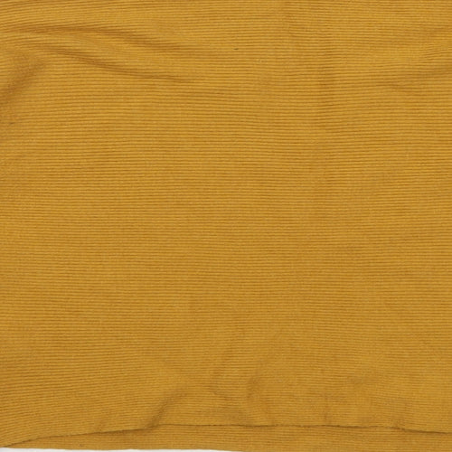 Principles Womens Yellow Boat Neck Viscose Pullover Jumper Size 12