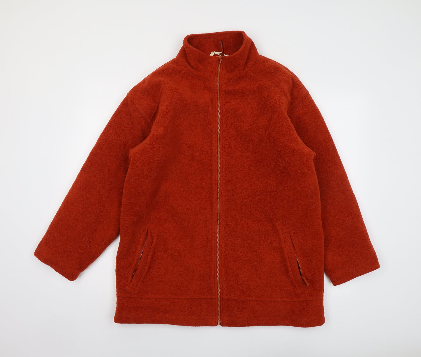 Exe Collection Womens Orange Jacket Size S Zip