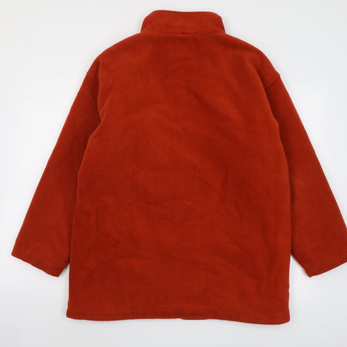Exe Collection Womens Orange Jacket Size S Zip