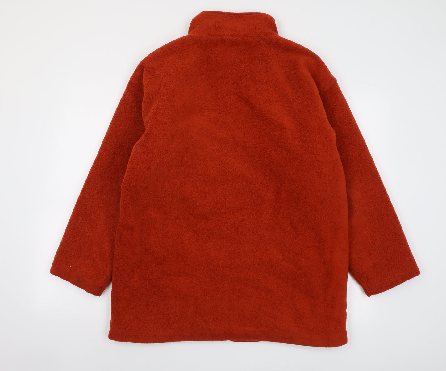 Exe Collection Womens Orange Jacket Size S Zip