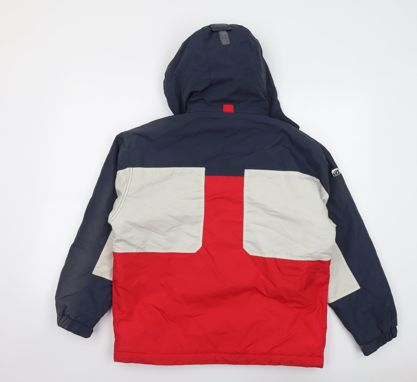 Quechua Womens Multicoloured Geometric Windbreaker Jacket Size 12 Zip