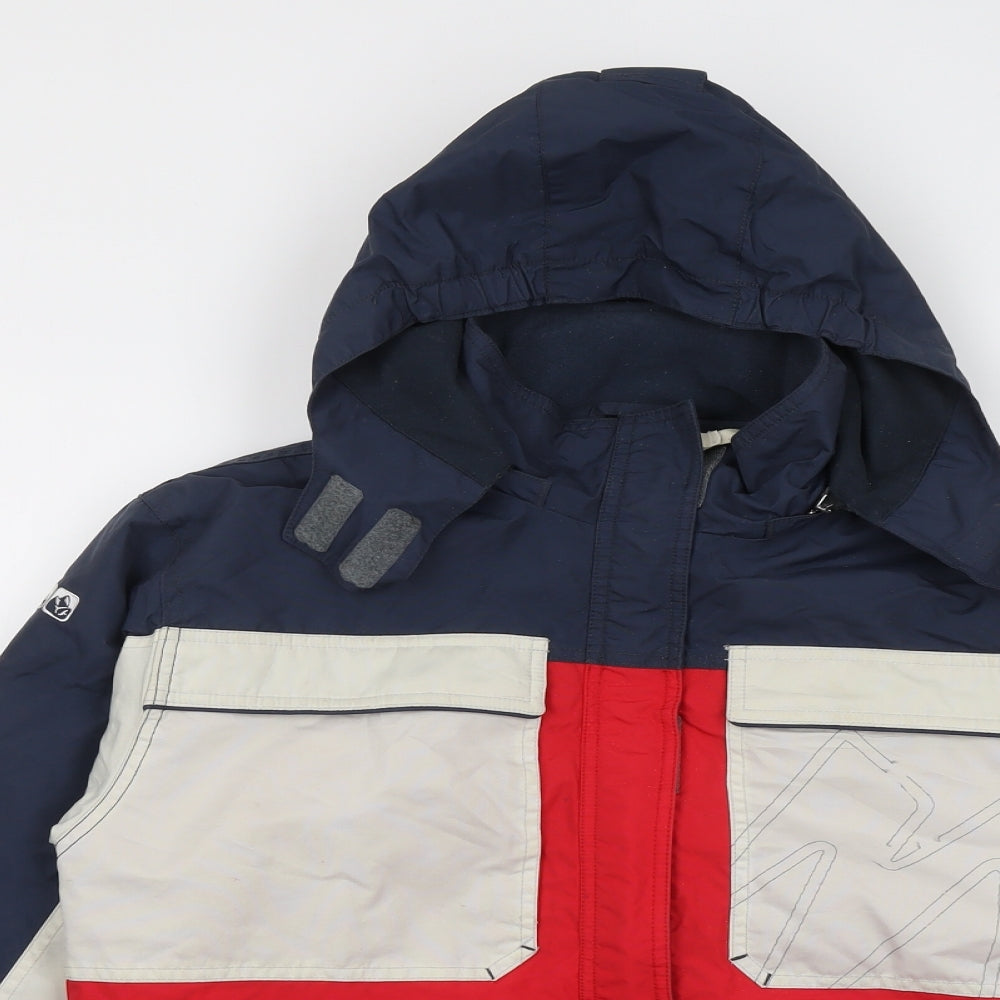Quechua Womens Multicoloured Geometric Windbreaker Jacket Size 12 Zip