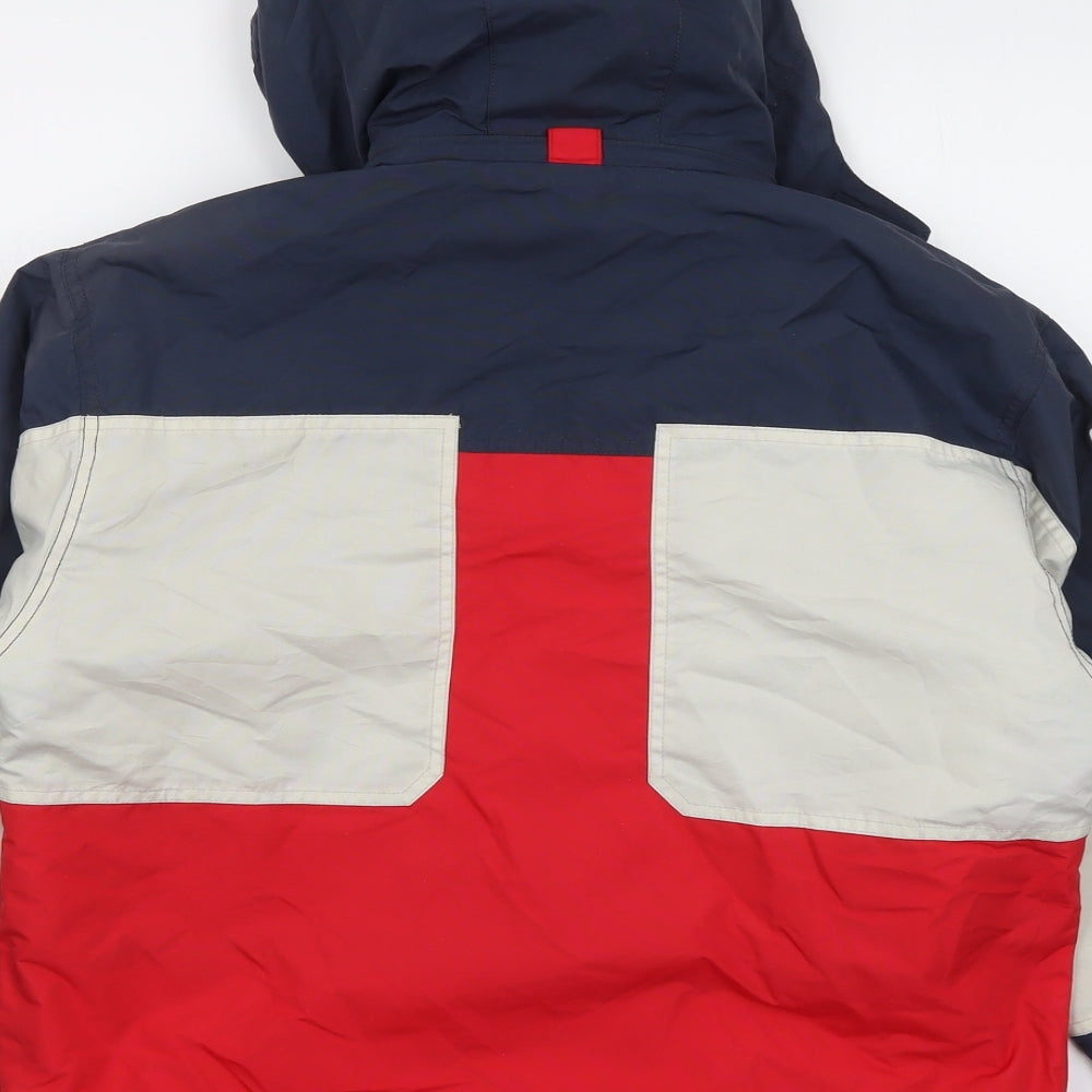 Quechua Womens Multicoloured Geometric Windbreaker Jacket Size 12 Zip