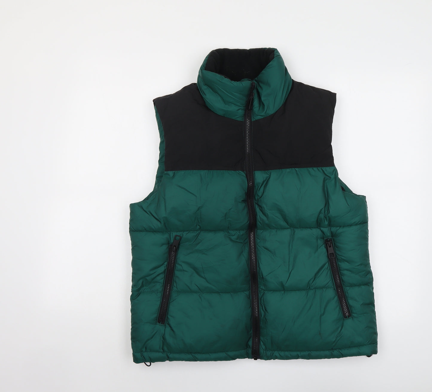 NEXT Womens Green Gilet Jacket Size 12 Zip