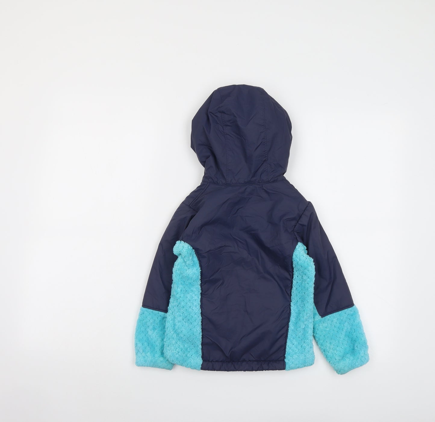 Columbia Boys Blue Colourblock Jacket Size 4-5 Years Zip