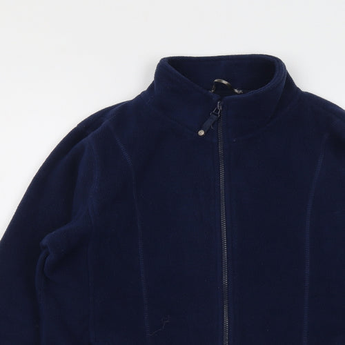 M&Co Womens Blue Jacket Size 14 Zip