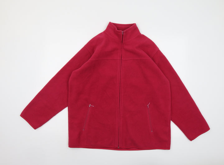 EWM Womens Pink Jacket Size 14 Zip