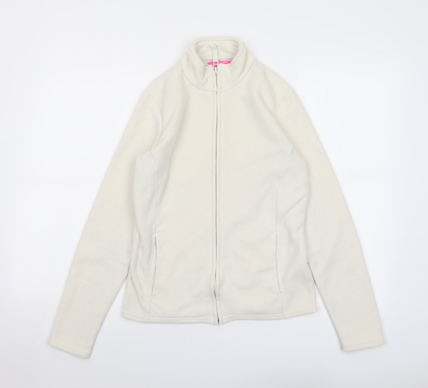 Marks and Spencer Womens White Jacket Size 8 Zip