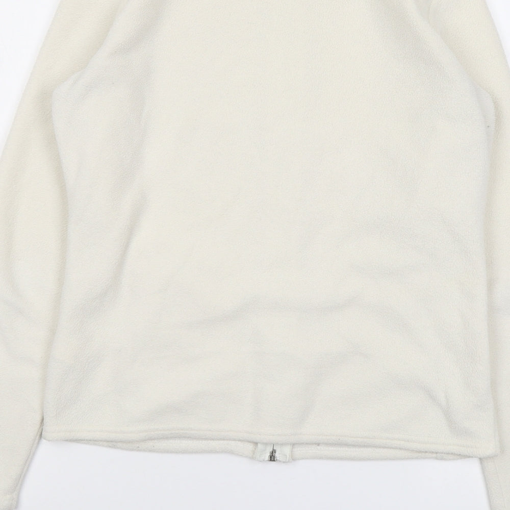 Marks and Spencer Womens White Jacket Size 8 Zip