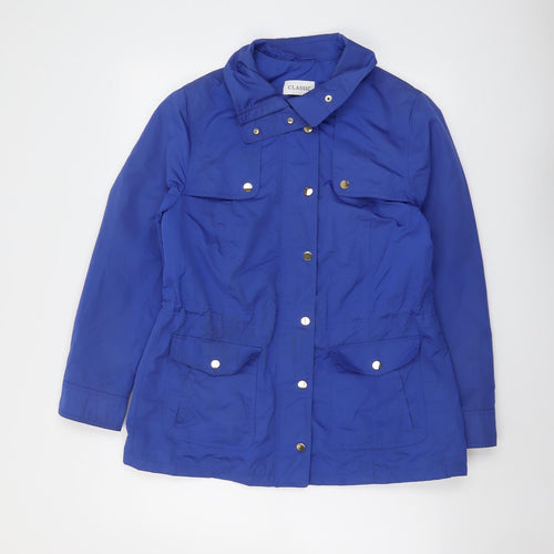 Classic Womens Blue Jacket Size 12 Zip