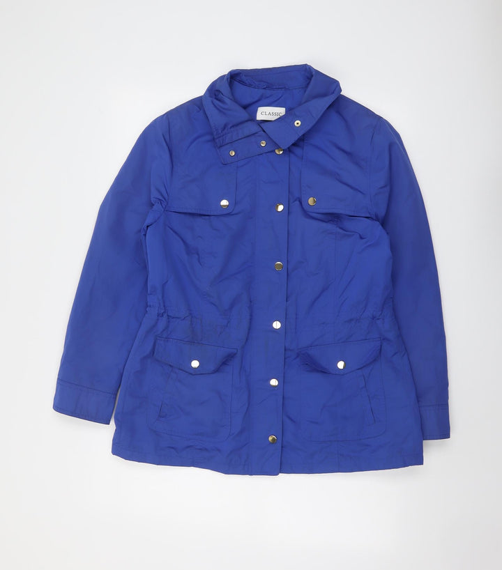 Classic Womens Blue Jacket Size 12 Zip