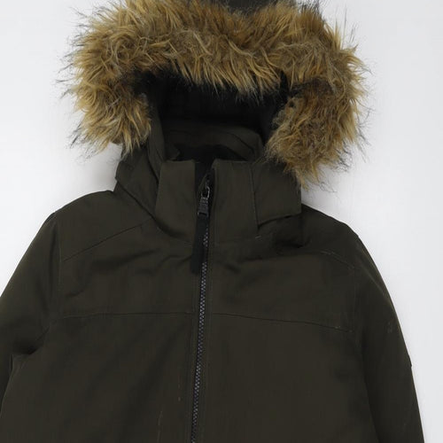 TOG24 Boys Green Parka Jacket Size 15-16 Years Zip