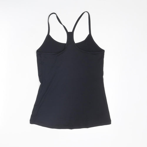 GOODMOVE Womens Black Polyester Camisole Tank Size 10 Scoop Neck Pullover
