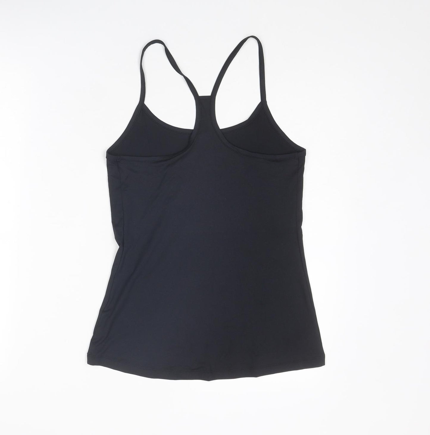 GOODMOVE Womens Black Polyester Camisole Tank Size 10 Scoop Neck Pullover