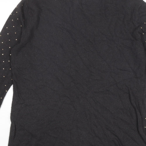 River Island Womens Grey Round Neck Viscose Pullover Jumper Size 12