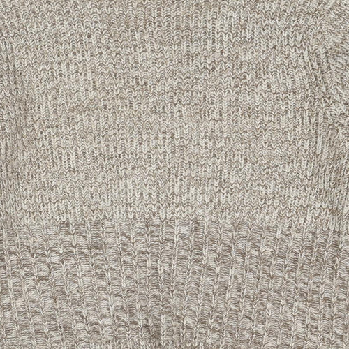 Casual Club Womens Beige Collared Acrylic Cardigan Jumper Size 14