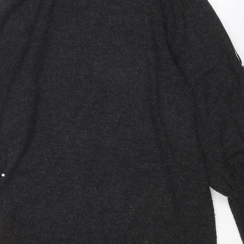 Monsoon Womens Grey Roll Neck Acrylic Pullover Jumper Size L