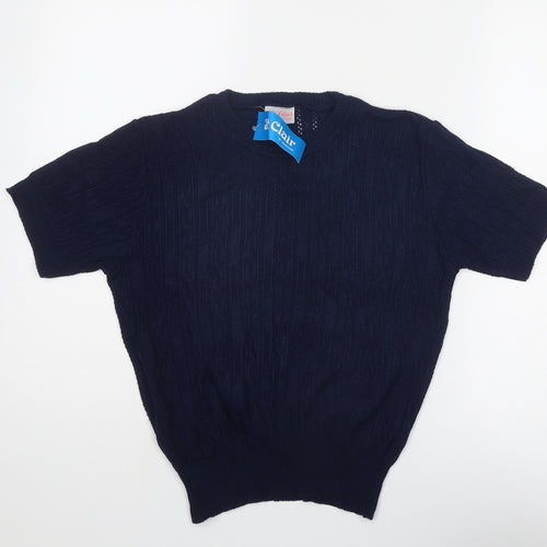 St. Clair Womens Blue Round Neck Acrylic Pullover Jumper Size 12 - Size 12-14
