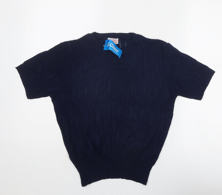 St. Clair Womens Blue Round Neck Acrylic Pullover Jumper Size 12 - Size 12-14