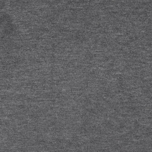 Dorothy Perkins Womens Grey Round Neck Acrylic Pullover Jumper Size 16
