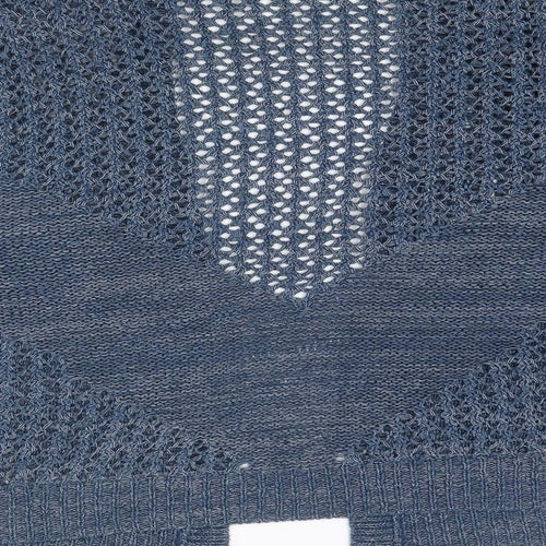 Indigo Womens Blue V-Neck Acrylic Cardigan Jumper Size XL