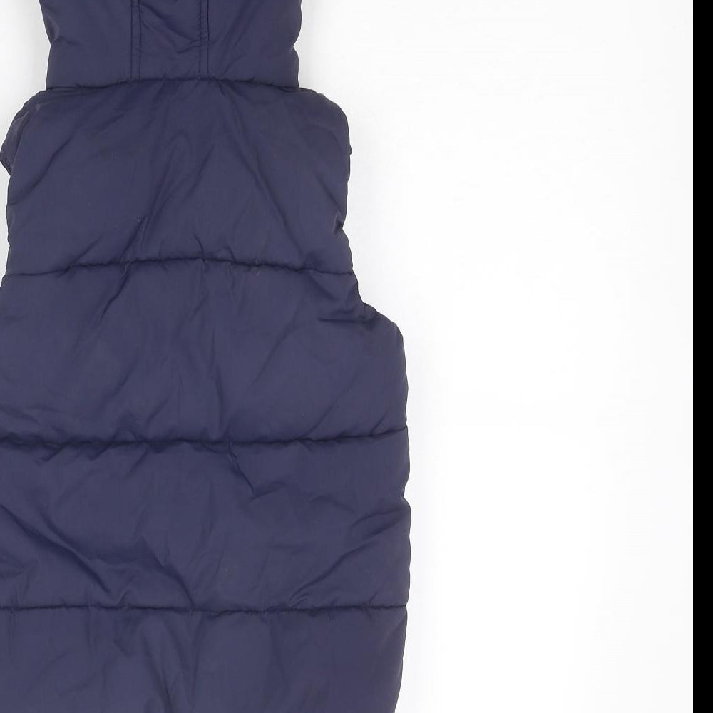 Marks and Spencer Boys Blue Gilet Jacket Size 5-6 Years Zip