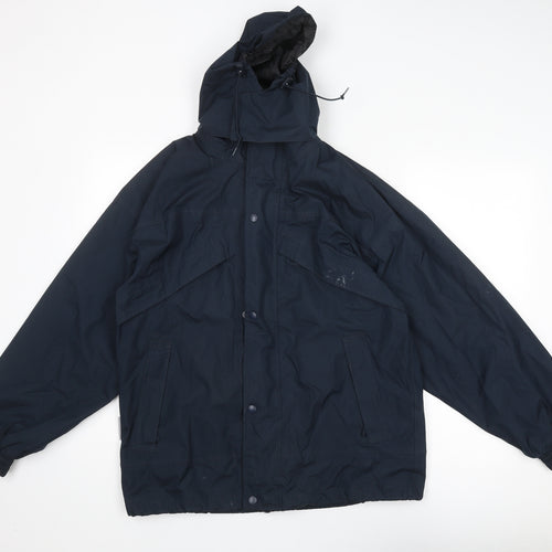 Result Mens Blue Jacket Size XS Zip - Hooded