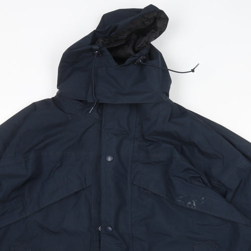 Result Mens Blue Jacket Size XS Zip - Hooded