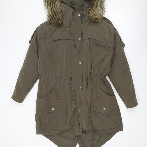 ASOS Womens Brown Jacket Size 8 Zip
