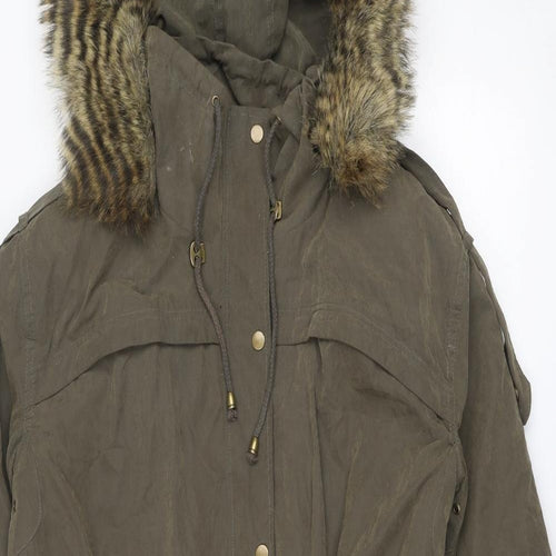 ASOS Womens Brown Jacket Size 8 Zip