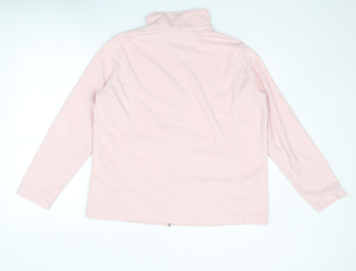 Lands' End Womens Pink Jacket Size L Zip