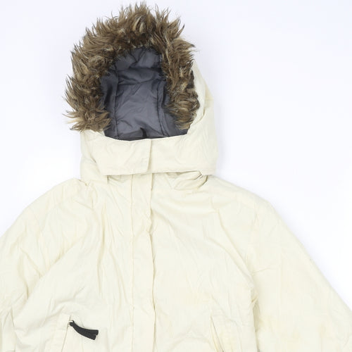 Helly Hansen Girls Ivory Windbreaker Jacket Size 12 Years Zip
