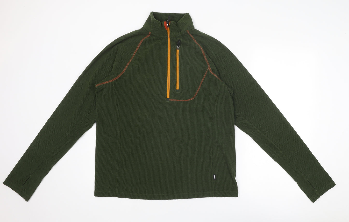 Rohan Mens Green Polyester Henley Sweatshirt Size M