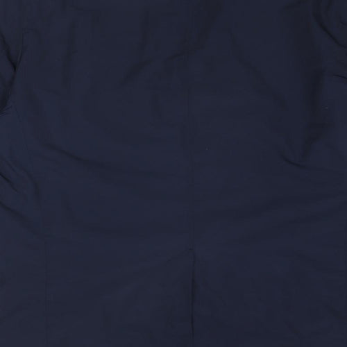 Marks and Spencer Mens Blue Overcoat Coat Size L Button