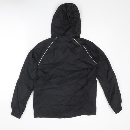 adidas Boys Black Jacket Size 11-12 Years Zip