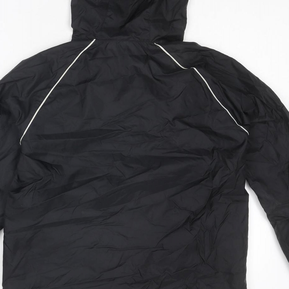 adidas Boys Black Jacket Size 11-12 Years Zip