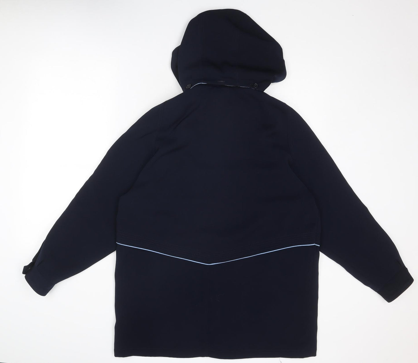 David Barry Womens Blue Jacket Size 16 Zip