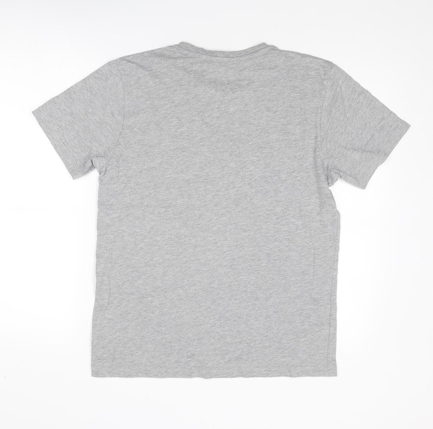 NEXT Mens Grey Cotton T-Shirt Size M Round Neck