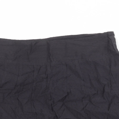 Fat Face Womens Grey Cotton Skater Skirt Size 12