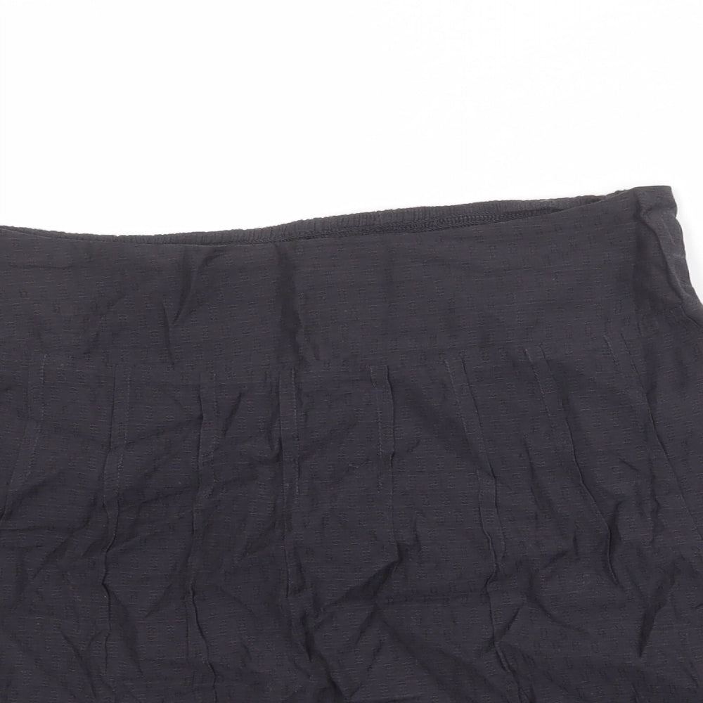 Fat Face Womens Grey Cotton Skater Skirt Size 12