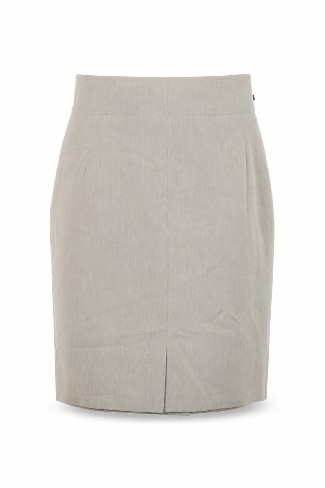 Cartoon Womens Beige Viscose A-Line Skirt Size 14 Zip