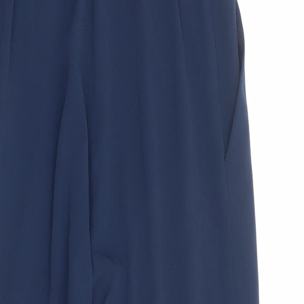 River Island Womens Blue Polyester Jumpsuit One-Piece Size 8 Zip