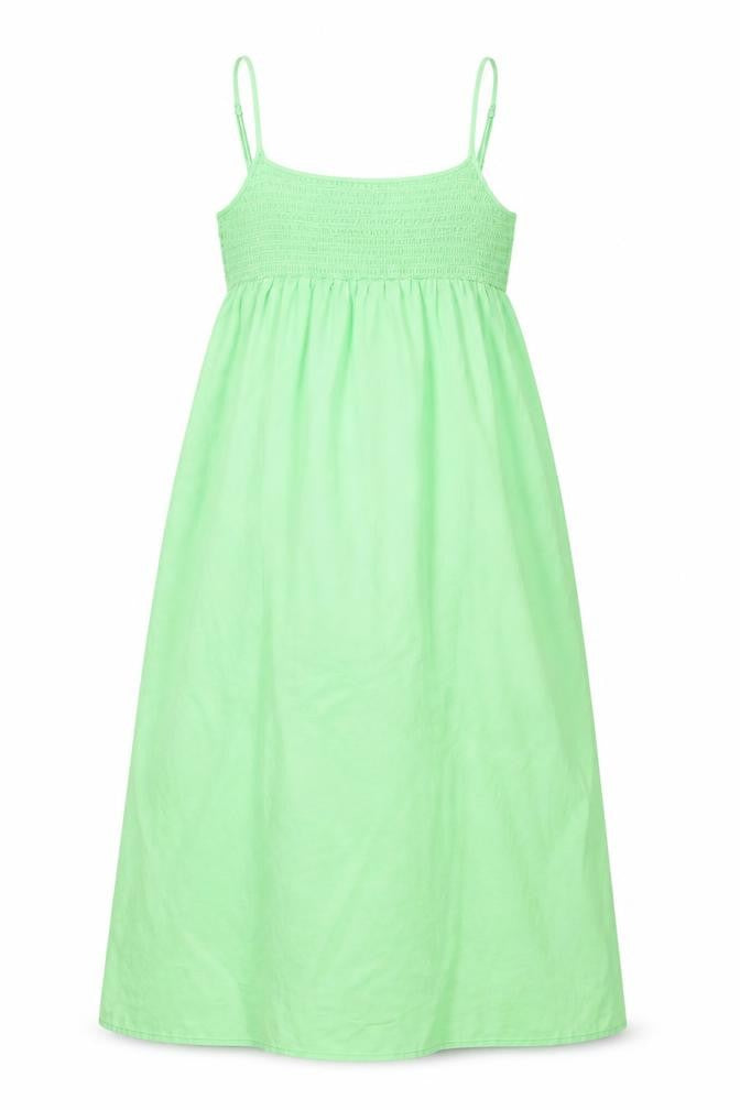 Front view of Zara women’s green polyester a-line, size S, round neck pullover