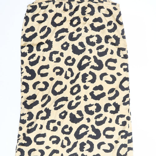 Heartbreak Womens Beige Geometric Polyester Tank Dress Size 10 V-Neck Pullover