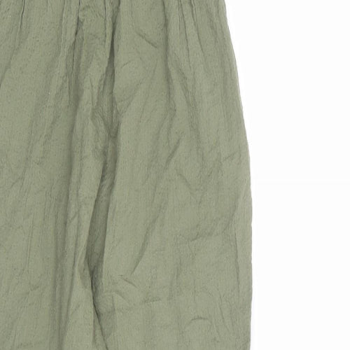 H&M Girls Green 100% Cotton Jumpsuit One-Piece Size 9-10 Years Pullover