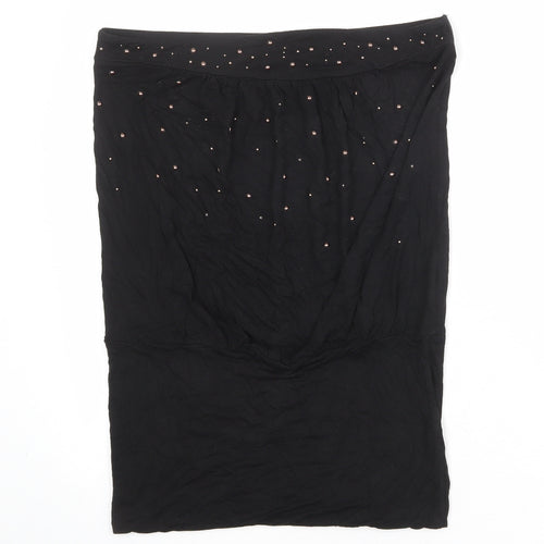 H&M Womens Black Viscose Basic Tank Size M Off the Shoulder