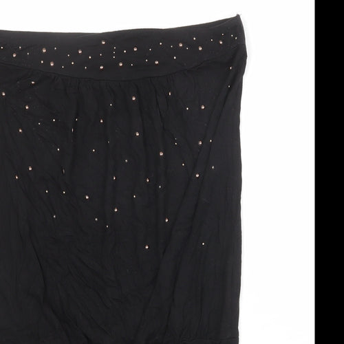 H&M Womens Black Viscose Basic Tank Size M Off the Shoulder