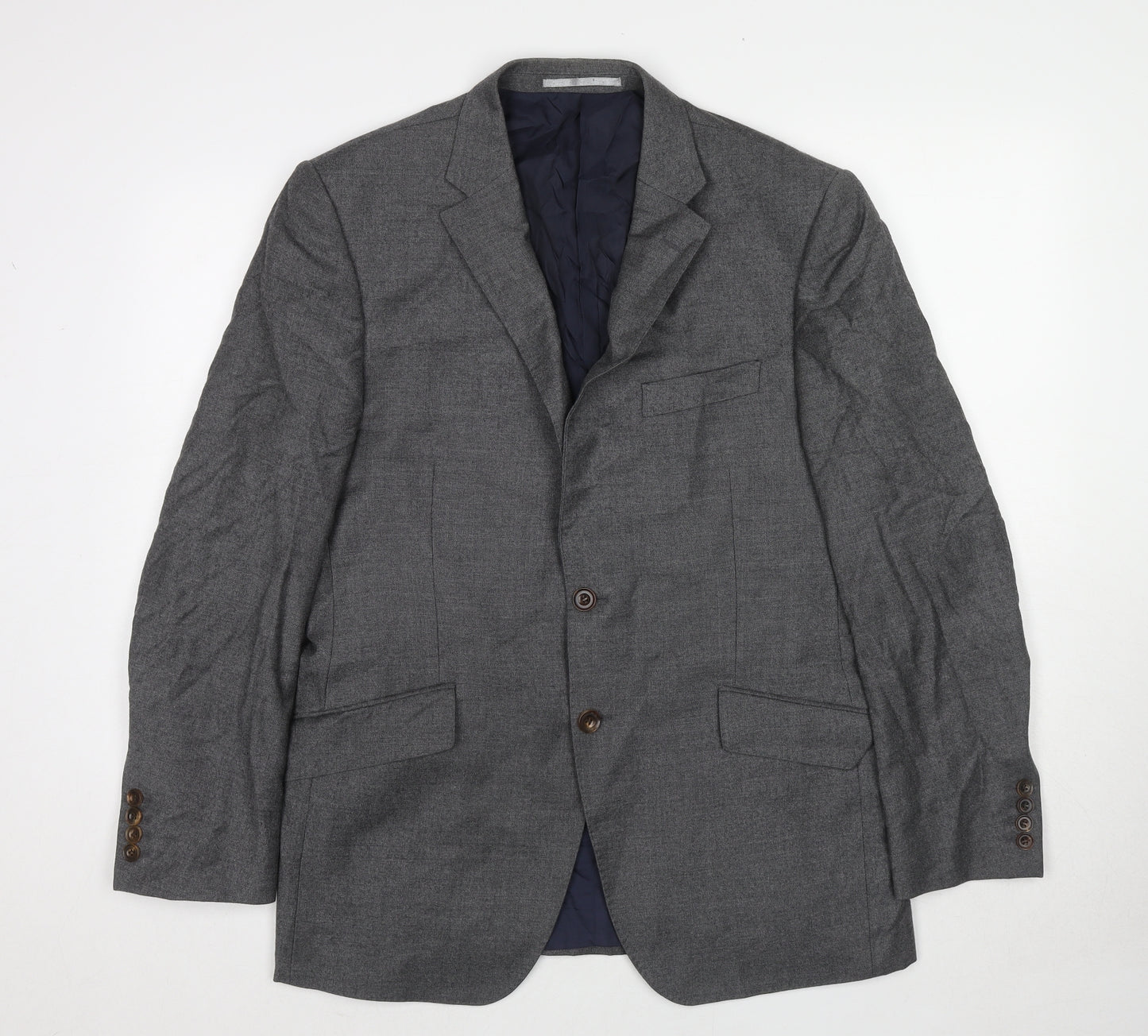 Marks and Spencer Mens Grey Wool Jacket Suit Jacket Size 40 Regular
